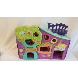 Vintage 2007 Littlest Pet Shop LPS Purple Club Tree House Play Set Swing Hammock